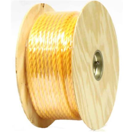 Wellington Cordage 0.5 in. x 300 ft. Yellow Twisted Polypropylene Rope 176169